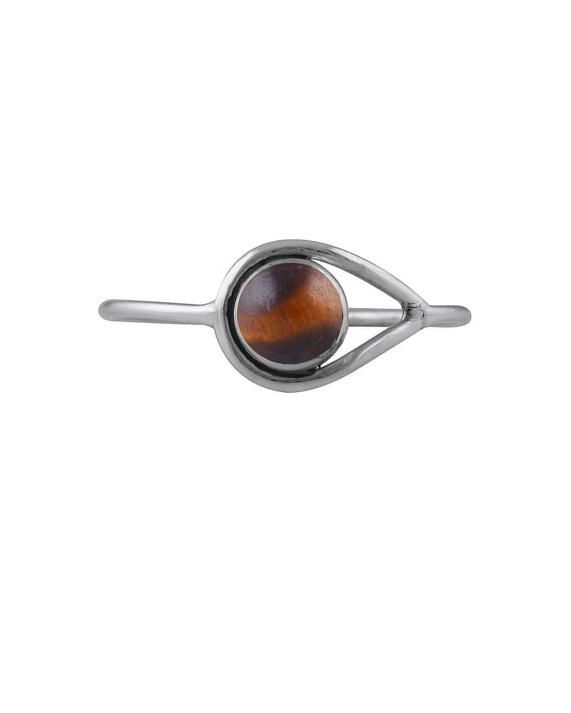 Huntress Tiger Eye Silver Ring