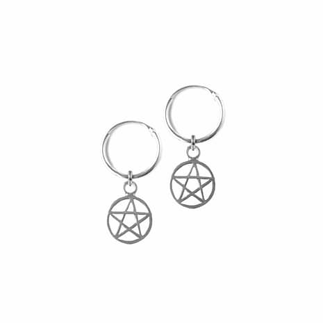 pentagram-sterling-silver-925-hoop-huggies-earrings-hellaholics