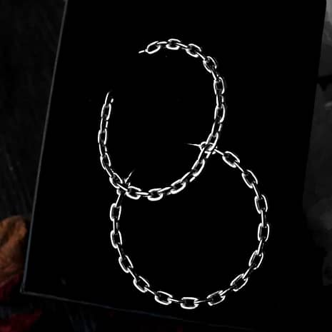 chain-sterling-silver-hoop-earrings-hellaholics-reels