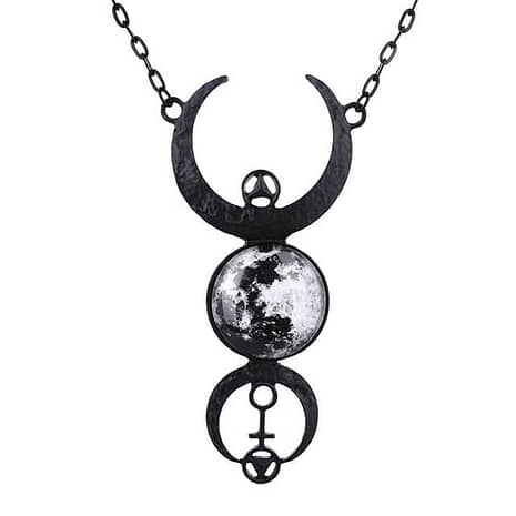 black-full-moon-necklace-crescent-long-pendant-occult-jewellery-luna-2