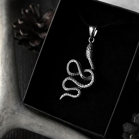 serpent-snake-stainless-steel-amulet-hellaholics