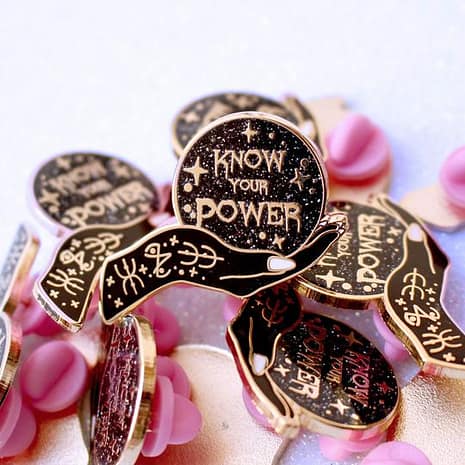 know-your-power-pins-glitter-punk-hellaholics