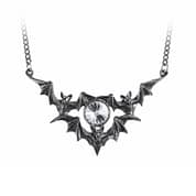 Gothic Bat Necklace —