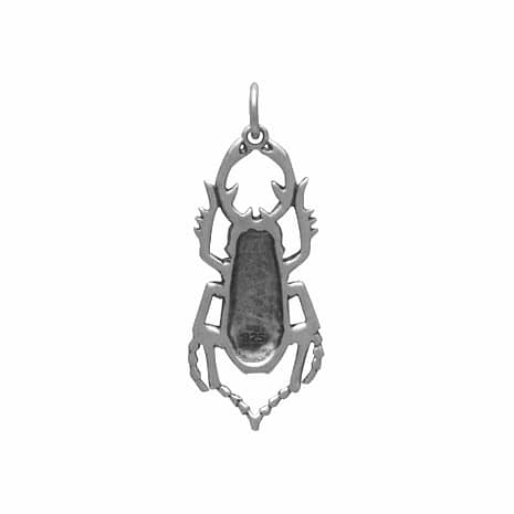 stag-bettle-sterling-silver-necklace-hellaholics-back