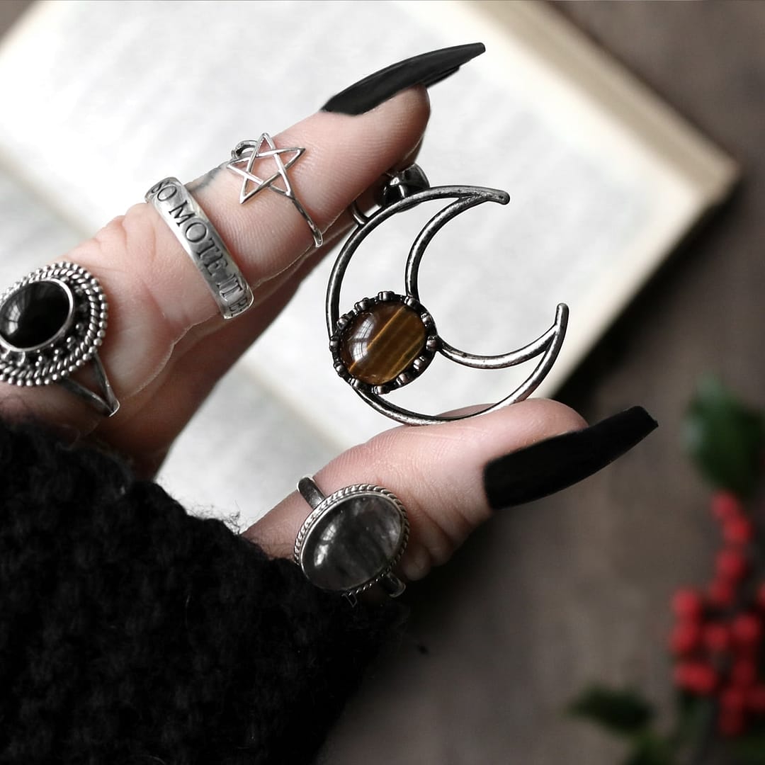 metis-crecent-moon-tiger-eye-necklaces-sterling-silver-rings-hellaholics