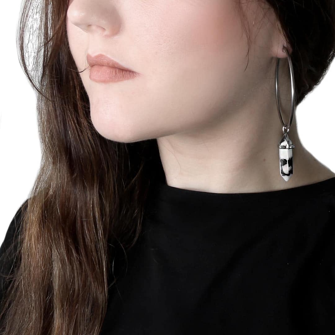 zebra-jasper-stainless-steel-sold-hoops-earrings-hellaholics zebra-jasper-stainless-steel-sold-hoops-earrings-hellaholics