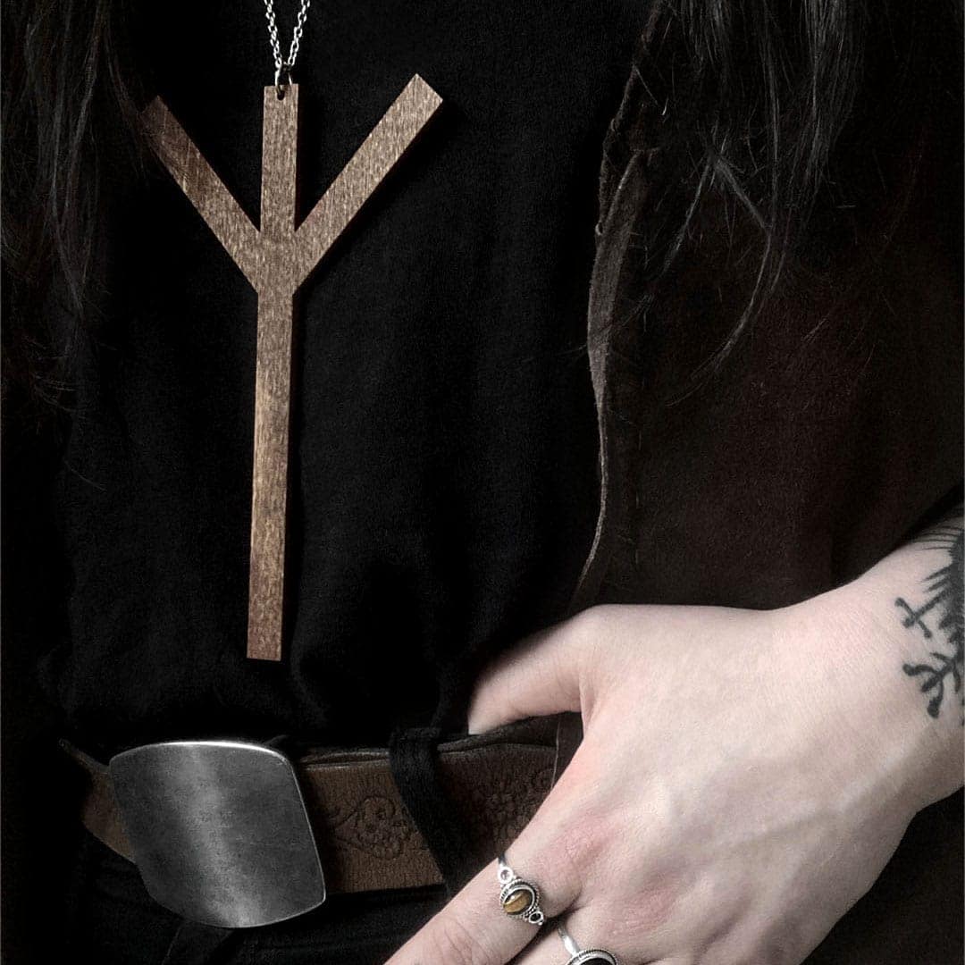 algiz-rune-wooden-necklace-brown-hellaholics algiz-rune-wooden-necklace-brown-hellaholics