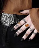pagan-pentagram-duo-serpent-mushroom-gaia-thyra-elara-amber-silver-rings-mix-2-hellaholics