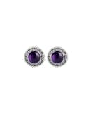 raina-round-amethyst-silver-stud-earrings-hellaholics-front