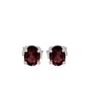 reign-cut-stone-garnet-silver-stud-earrings-hellaholics-front