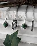 riya-malachite-floral-skull-moonphase-bar-silver-necklaces-hellaholics