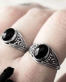 aelia-onyx-silver-ring-model-close-up-hellaholics