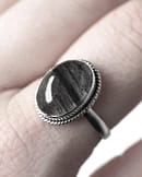 gaia-black-rutilated-quartz-silver-ring-close-up-hellaholics