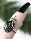 gaia-green-seraphinite-silver-ring-finger-close-up-hellaholics