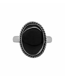 gaia-woman-black-onyx-ring-silver-front-hellaholics