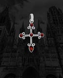 gissele-garnet-cross-necklace-front-dark-hellaholics