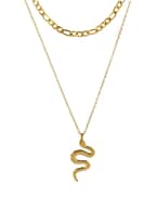 serpentine-stainless-steel-double-gold-snake- necklace