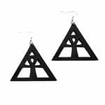 Triangle Ankh Earrings