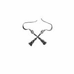 Witches Broom Sterling Silver Earrings