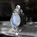 Ariana Silver Moonstone Ring
