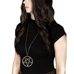 Pentagram Brown Wooden Necklace
