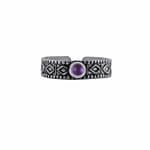 Aranza Silver Amethyst Mid Ring