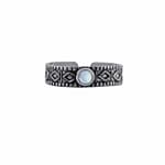 Aranza Silver Moonstone Mid Ring