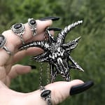 Batphomet Silver Necklace