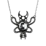 Moon Embraced Necklace Silver