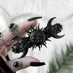 Sun And Moon Hairclip Black