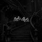 Gothic Silver Bat Earrings Studs