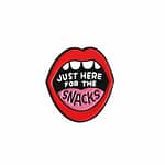 Just Here For The Snacks Enamel Pin