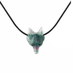 Wolf Fluorite Necklace