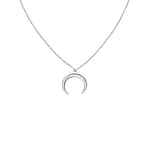 Hunting Moon Chain Silver Necklace