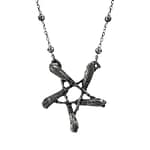 Broom Pentagram Pendant Necklace