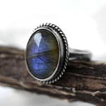 Gaia Labradorite Silver Ring