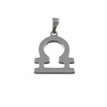 Stainless Steel Libra Symbol Necklace