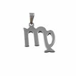 Stainless Steel Virgo Symbol Necklace