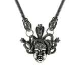 Medusa Silver Necklace
