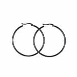 Dark Stainless Steel Hoops 5.5cm