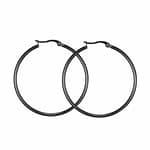 Dark Stainless Steel Hoops 7.5cm