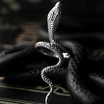 Mother of Serpent Sterling Silver Snake Ring
