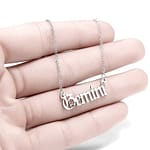 Stainless Steel Gemini Necklace