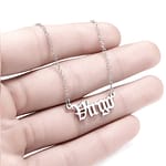 Stainless Steel Virgo Necklace