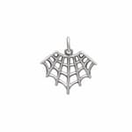 Spider Web Recycled Silver Necklace