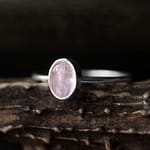 Theia Rose Quartz Silver Ring