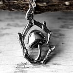 Toadstool Recycled Silver Necklace