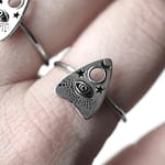 Recycled Silver Ouija Planchette Ring