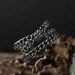 Chains of Love Adjustable Stainless Steel Chain Ring