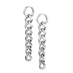 Lita Stainless Steel Chain Hoop Earrings
